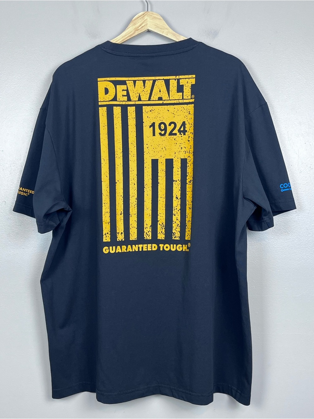 Dewalt Men's Coolmax Double Sided Graphic Print Logo Tee Shirt Size XL; Tools